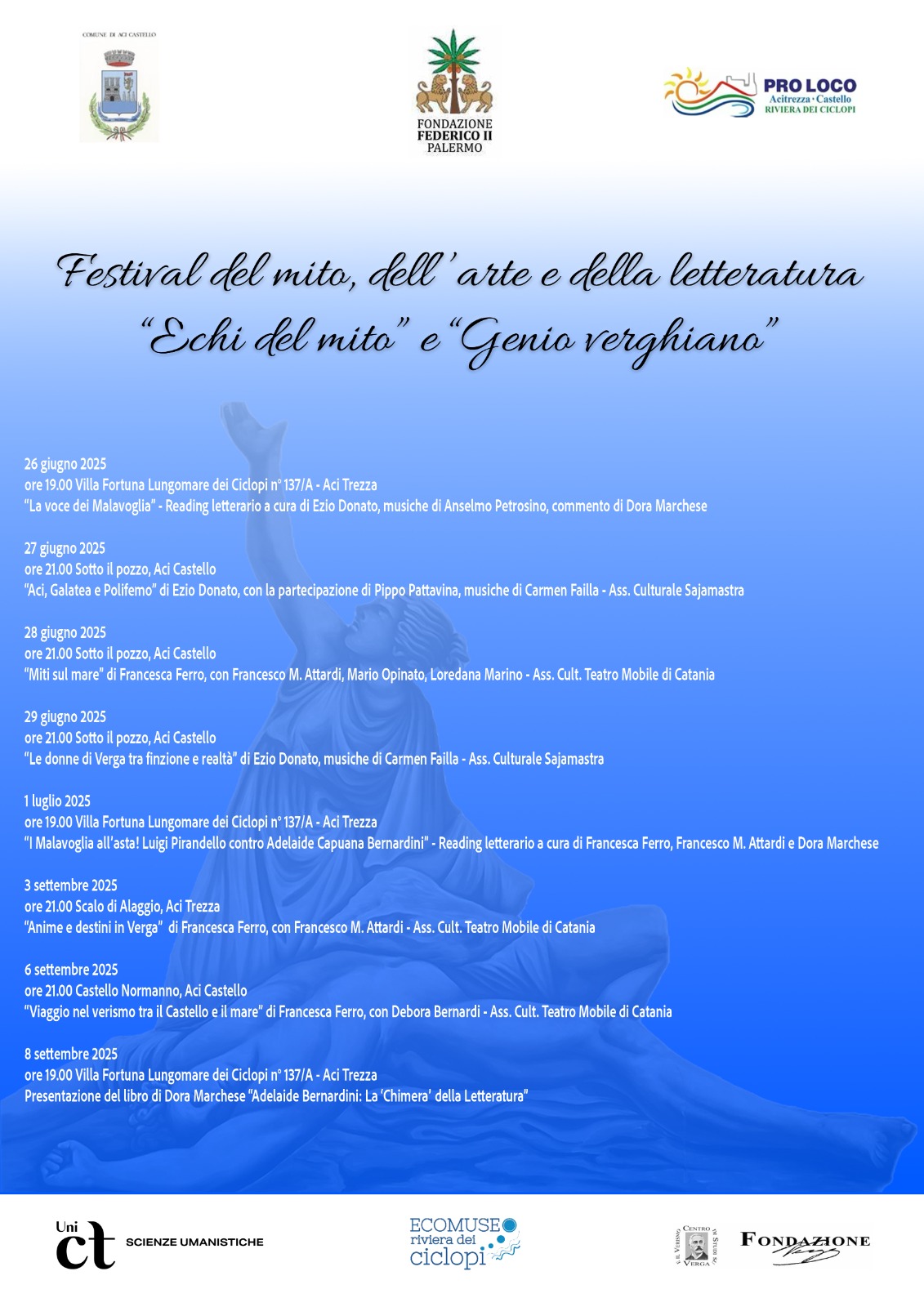 Estate 2025 Festa del mito e dell'arte