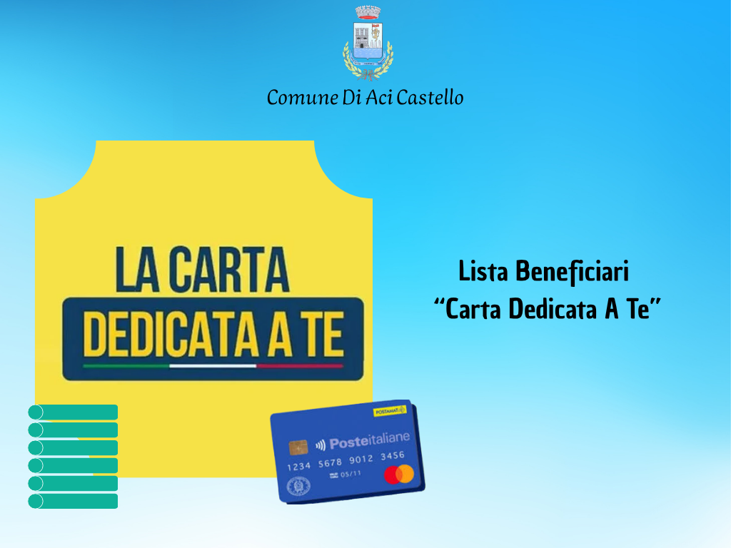 Lista Beneficiari Carta Dedicata A Te