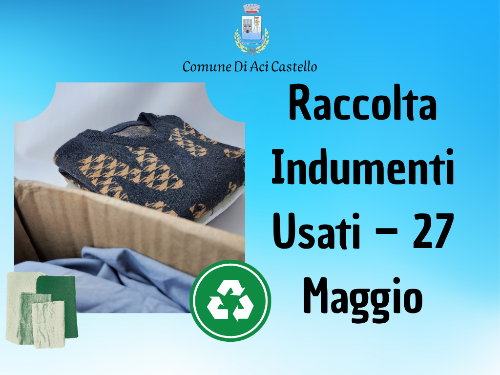 Raccoltа Indumenti Usati 27 Maggio