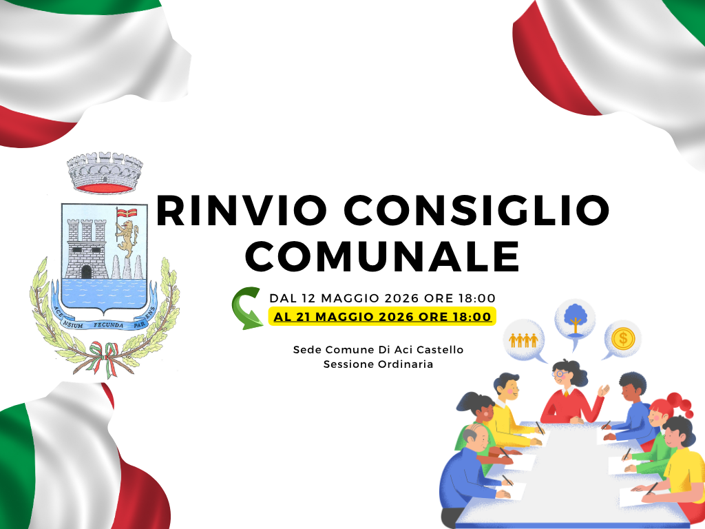 Rinvio consiglio comunale del 12.05.2026
